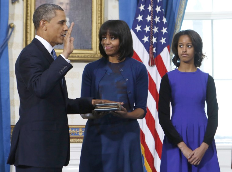 Image: Obama Sworn In During Official Ceremony